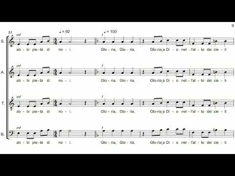 Parti staccate - Gloria A Dio (Parisi - Popolo Santo) - Basso