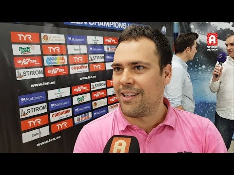 Interview Nemanja Stevanovic na Steaua Boekarest - AZC Alphen (LEN Champions League)