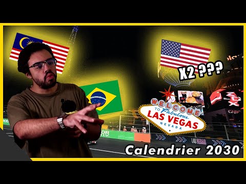 LE CALENDRIER 2030 DE FORMULE 1| ma vision à moi