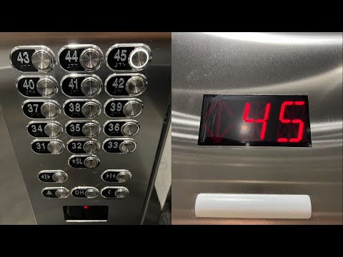 Awesome 1000 FPM ThyssenKrupp Traction High Rise Elevators at The Miami Tower in Downtown Miami, FL