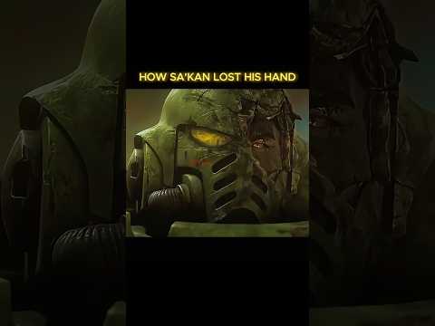 Sa'kan's Heroic Stand: Arm Lost, Spirit Unbroken 💀 #warhammer40ktacticus #warhammer40k #shorts