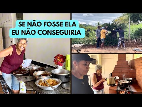 SE NÃO FOSSE A CUNHADA EU NÃO CONSEGUIRIA/AJEITANDO MAIS UM CANTINHO PARA MAMÃE NA ROÇA/ NUBIA VIANA