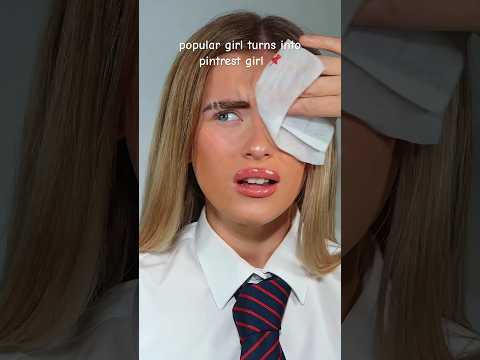 Popular girl gets a pintrest makeover #halloweenwithshorts #britishmemes  #chav #makeupfunny