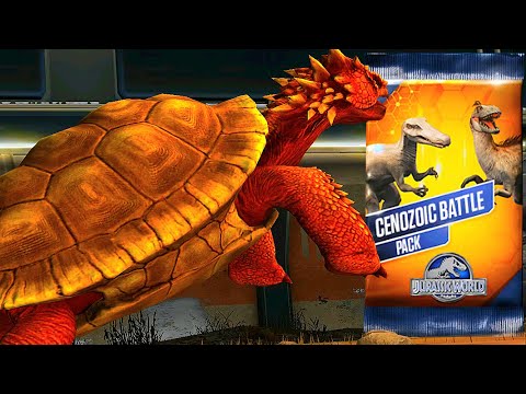 BRUNETTE VS MEIOLANIA CENOZOIC BATTLE PACK | JURASSIC WORL THE GAME
