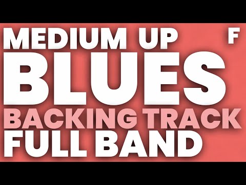 Blues in F Jazz Backing Track Swing 180 bpm Brushes - FULL BAND
