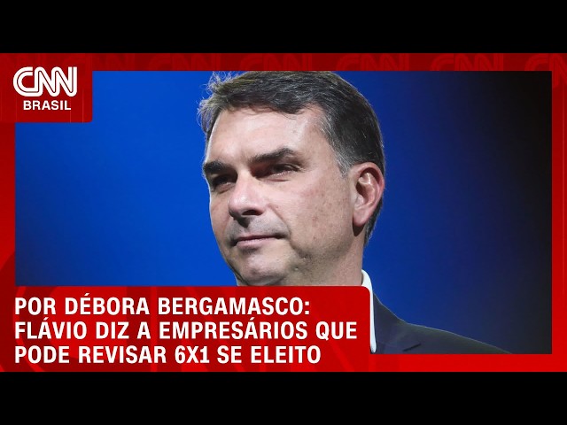 Flávio sinaliza a empresários que pode revisar 6x1 caso seja eleito | CNN 360°