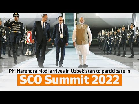 PM Narendra Modi arrives in Uzbekistan to participate in SCO Summit 2022 | PMO
