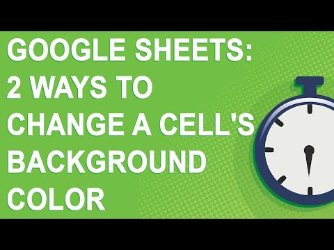 Google Sheets in 2 minutes: 2 ways to change a cell's...