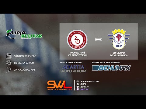 Mahalo Poké CP Paideuterion - BM Ciudad de Villafranca | 2ª Nacional Masculina | 28/01/2023
