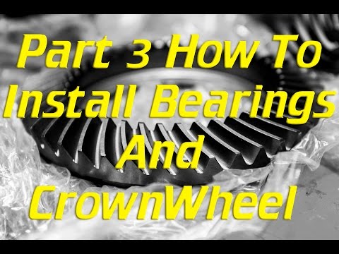 How to install Bearings & Crownwheel in a landcruiser diff with ARB locker. Part 3