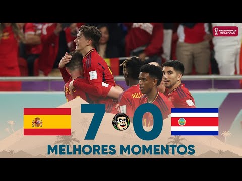 ESPANHA 7 X 0 COSTA RICA