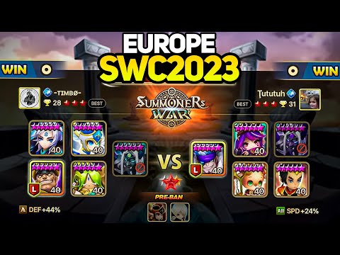 TUTUTUH vs TIMBO (BO5). SEMI FINAL | SWC2023 Europe Preliminary Day 2 - Summoners War