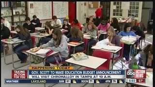 Florida governor Rick Scott announces 2015 education spending plan