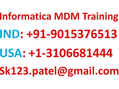 Informatica MDM Online training | Landing table , stage table , base object table