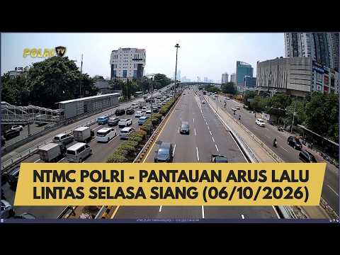 NTMC POLRI - PANTAUAN ARUS LALU LINTAS SELASA SIANG (06/10/2026)