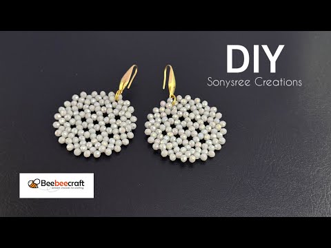 Beebeecraft Earrings Tutorial || Crystal Earrings || Bohemian Beaded Earrings