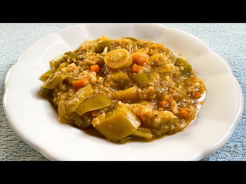 Aq e shijshme eshte sa nuk do e ndani nga tavolina | Gjelle me presh dhe oriz | Leek and rice dish