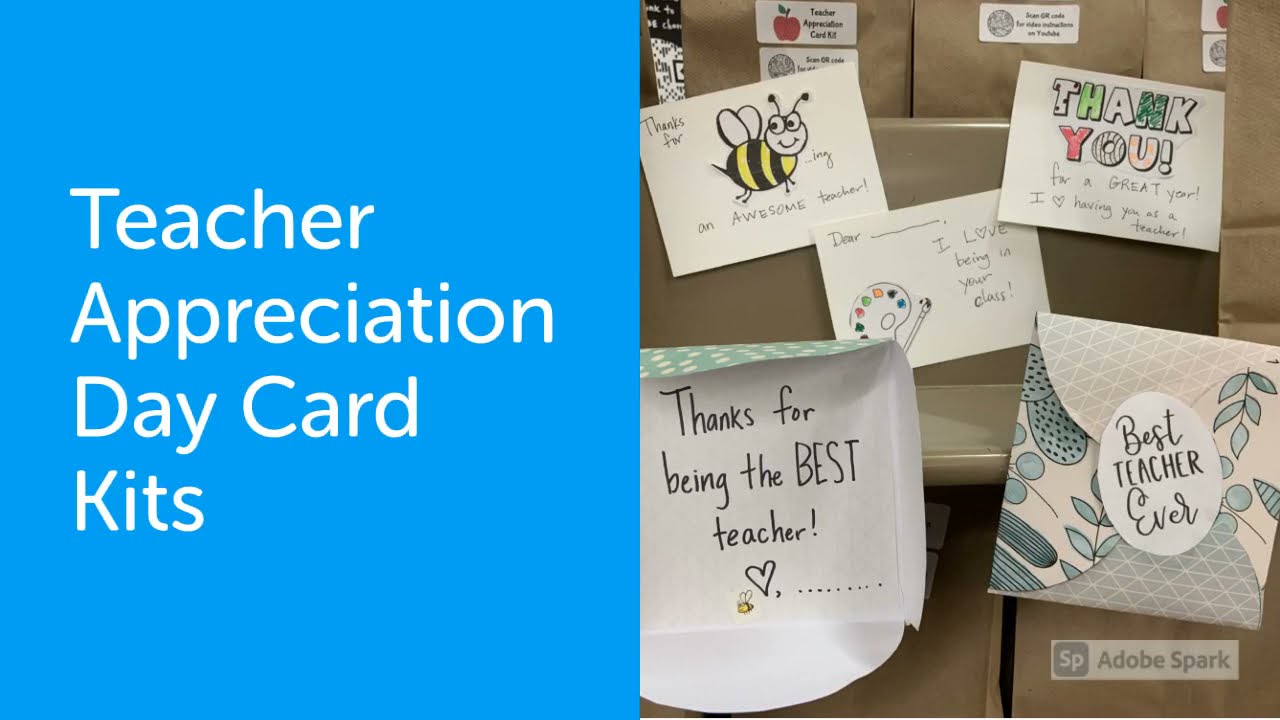 Teacher Appreciation Card Kits