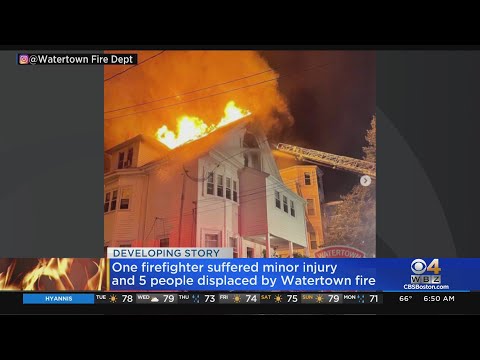 Firefighter Hurt In Watertown House Fire