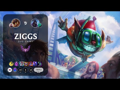 Ziggs Carry vs Aphelios - KR Master Patch 13.17