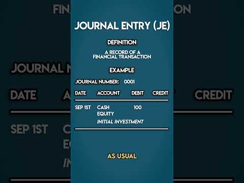 What is a JOURNAL ENTRY