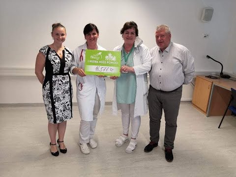 Jiřina Lysáková - Reportáž z předání šeku 3. ročníku "I hudba může pomoci" 2021 (O