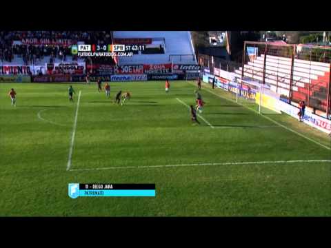 Gol de Jara. Patronato 3 - Sp. Belgrano 0. Fecha 18. Primera B Nacional 2015. FPT.