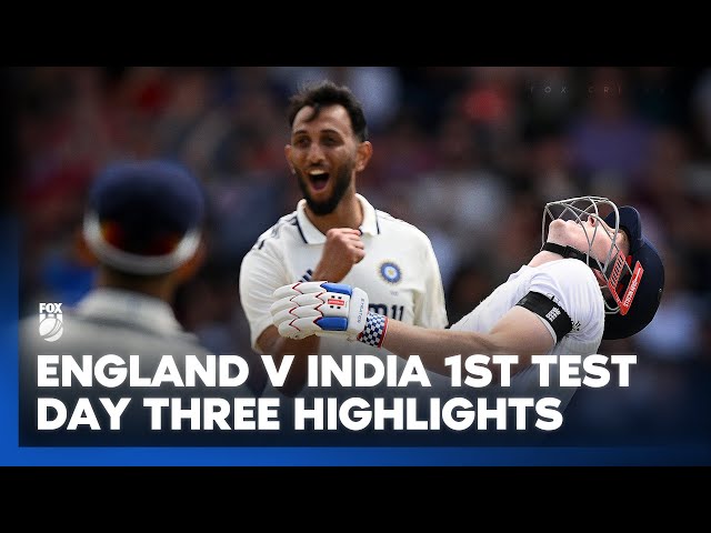 Brook stars in enthralling day! England v India 1st Test 2025 Day 3 Highlights I Fox Cricket