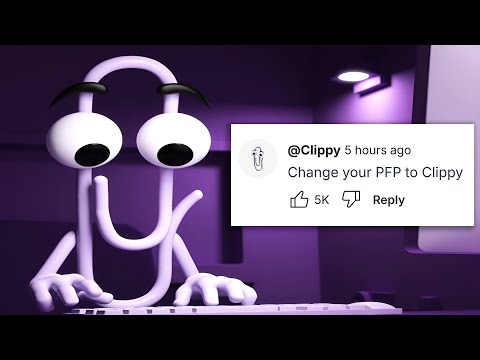 Clippy PFP on YouTube be like