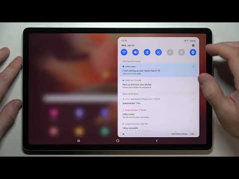 How to Change Screen Brightness on SAMSUNG Galaxy Tab S7 FE - Adjust Brightness