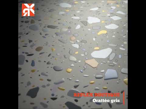 Carrelage effet Terrazzo Orattéo gris