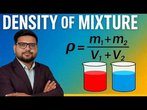 #Density of Mixture of Two Liquids #Fluid Mechanics
