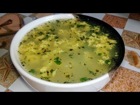 Очень вкусный суп c яйцами