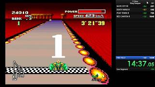 【SFC版F-ZERO】King League RTA 14'37"05（Wild Goose）【プレイ動画】