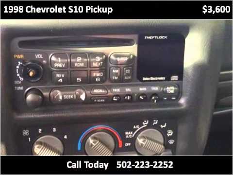 1998 Chevrolet S10 Pickup Used Cars Frankfort KY