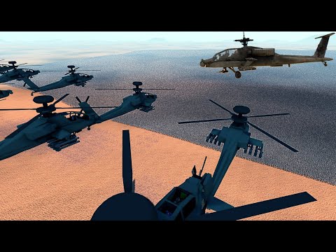250 AH-64 APACHES vs 3 MILLION ZOMBIES - UEBS 2