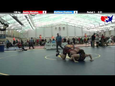 Austin Marsden vs. Matthew Clayborn at 2013 ASICS University Nationals - FS