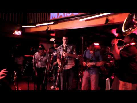 Aaron Lebos solo with New Orleans based group The Brass-a-holics