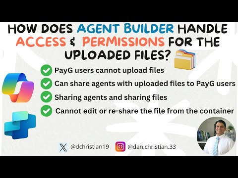Microsoft Agent Builder: Permission Tips