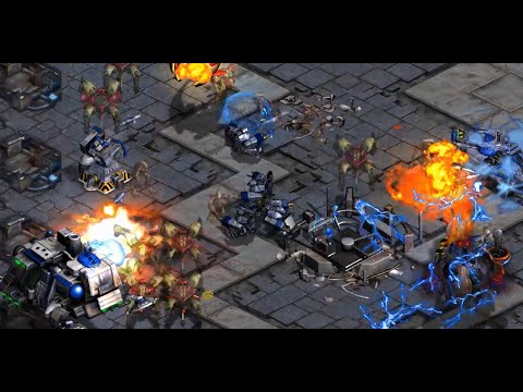 Ample (T) vs Snow (P) on Neo Electric Circuit - StarCraft - Brood War