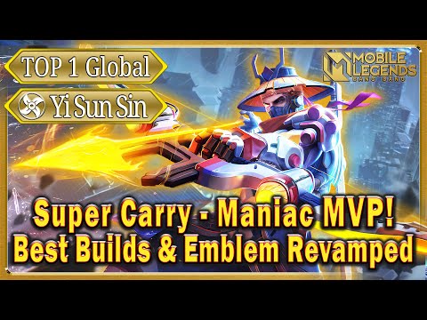 Super Carry Yi Sun-Sin (YSS) Top 1 Global - Maniac 12Kills MVP! | Best New Builds | Mobile Legends