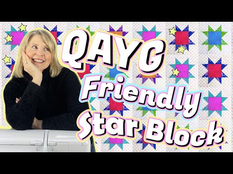 Quilt As You Go Friendly STAR BLOCK: Quick, Easy & Perfect For Scraps + Beginners!