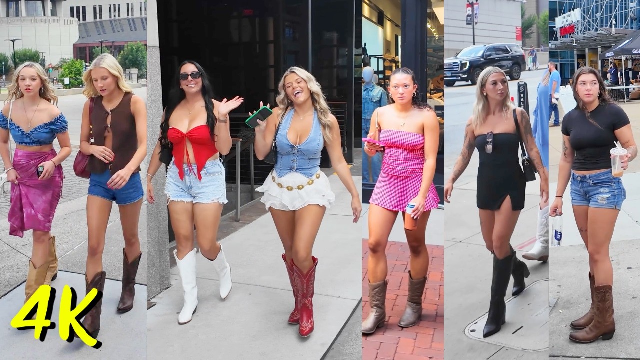 Immersive street-level walking tour through Nashville, TN, United States, showcasing authentic urban landscapes, local architecture, and the vibrant atmosphere of the city's neighborhoods