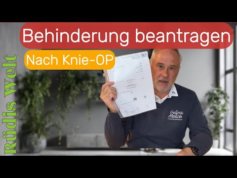 Behinderung beantragen nach Knie Op. Oxfordschlitten Kniegelenk Teilersatz Teil Endoprohese