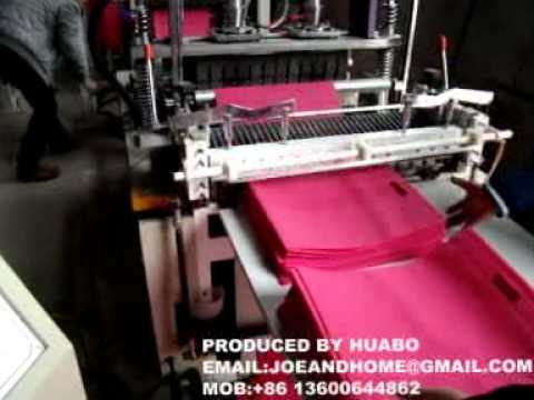 Full automatic non woven bag making machine