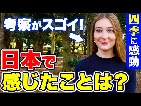 国際教養学科 【感動】「日本の四季と自然は本当に美しい！もっと住みたいわ！」日本に２年住む外国人に日本の印象や素敵な体験を聞いてみた！｜【外国人観光客にインタビュー】【海外の反応】