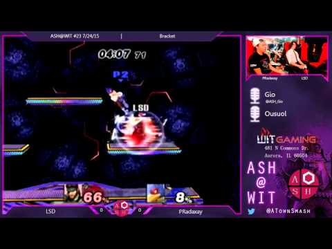 LSD (Snake, Falcon) vs. PRadaxay (Falco) - PM Bracket ASH@WIT #23 7/24/15