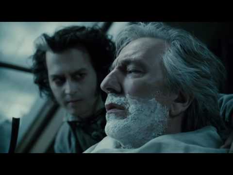 Sweeny Todd shaves Judge Turpin