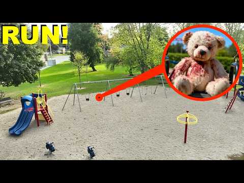 If you see this BLOODY TEDDY BEAR at the PLAYGROUND, RUN away FAST!! *CREEPY*