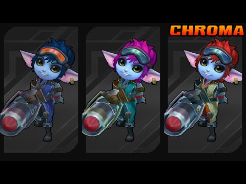 Skin Tristana à Propulsion Punk (Palette Chroma) - League of Legends